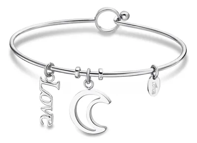 Produktbild von Armspange Armreif Armband Lotus Style LS2018-2/3 Love Halbmond