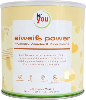 Zdjęcie produktu dla For You protein power vanilla powder 750 g