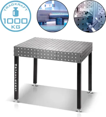 Produktbild von STAHLWERK 3D Schweißtisch WT-100 3D ST 1.000 kg Tragkraft, 6 mm Arbeitsplatte