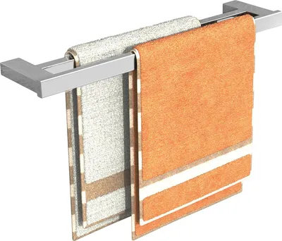Productafbeelding van Doppelweg handdoekhouder - Chroom - 60 cm - Wandmontage - Roestvrij staal