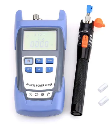 Glasfaser-Testset 4-tlg. mit Messgerät, Fehlerlokalisierer, Adapter
