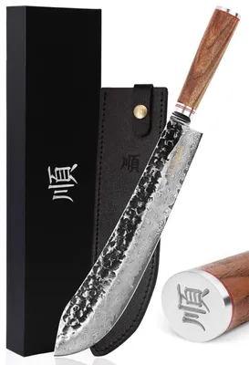 Immagine prodotto di Coltello da cucina professionale in acciaio inossidabile di alta qualità, con manico ergonomico in legno