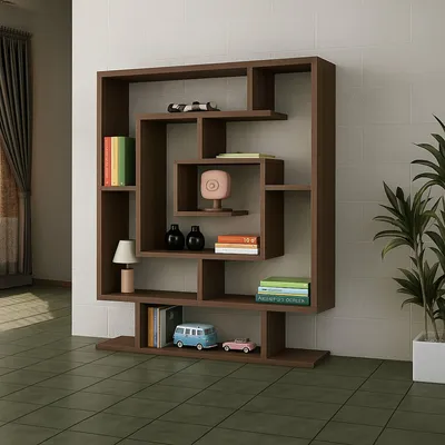 Immagine prodotto di Sanvu - Libreria, 125x22x149h cm Marrone, 8 Ripiani