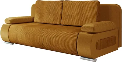 Produktbild von MIRJAN24 Schlafsofa Emma Cord, Sofa mit Bettkasten und Schlaffunktion, Polstersofa Couch vom Hersteller (Farbe: Poso 01 + Kronos 01)