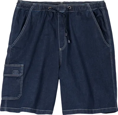 Produktbild von Abraxas XXL Jeans-Cargo-Bermuda dunkelblau