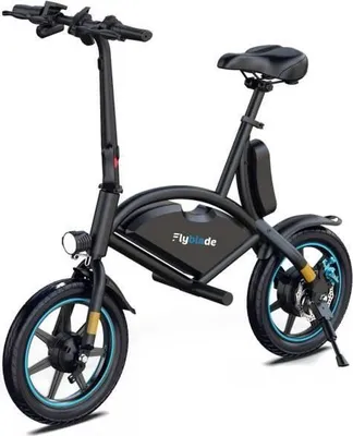 Produktbild von Elektrische Draisienne FLYBLADE, 350 W, Max 25 km/h, 14 Zoll, Bluetooth, Faltbar, Telefonhalterung, Schwarz