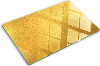 Imagen del producto de Cubierta para placa de cocina – Cubierta para placa de inducción – Placa de protección de vidrio – 80x52 cm – Placas de protección de vidrio para cocina – Vidrio templado – Lámina dorada