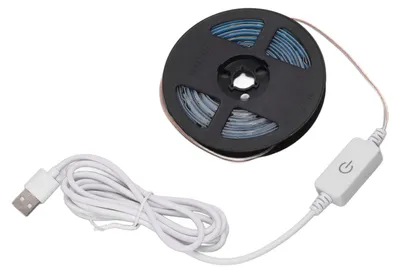 Zdjęcie produktu dla Taśmy LED do uprawy roślin o pełnym spektrum światła 5 V, z regulacją jasności dotykową, zasilane przez USB, do uprawy warzyw i kwiatów, do szklarni i namiotów, wodoodporne