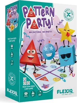 Produktbild von Flexiq Musterparty! Brettspiel Durchsichtig Durchsichtig One Size
