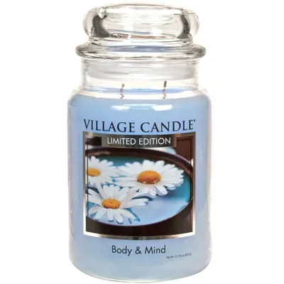 Produktbild von Village Candle Duftkerze im Glas Body & Mind 602g