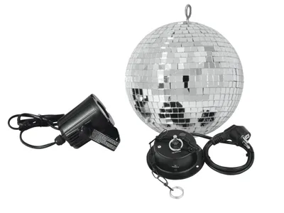 Productafbeelding van Spiegelbolset van 20 cm met LED-spot
