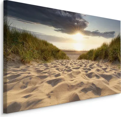 Obrázek produktu pro Obrázek pro ložnici moře pláž duny příroda Moderní dekorace 3D 30x20cm