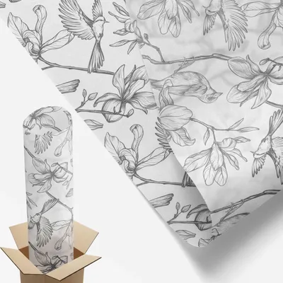 Zdjęcie produktu dla Folia zapewniająca prywatność - 100x100 cm - kolorowe szkło / witraż - nieprzezroczysta i dekoracyjna - samoprzylepna dekoracyjna folia szklana - ochrona przed promieniowaniem UV, łatwy montaż - ptaki i kwiaty