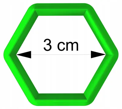 Produktbild von Cookie Master Sechseck Ausstecher Geometrische Form 3cm