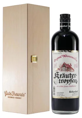 Produktbild von Birkenhof Westerwälder Kräutertropfen mit Geschenk-HK