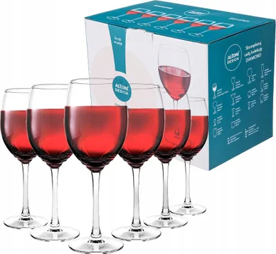 Zdjęcie produktu dla Kieliszek do wina czerwonego Diamond 330 ml 6 sztuk