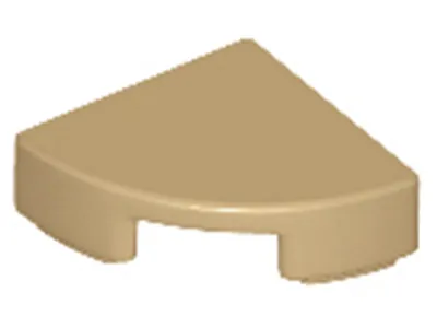 Image de Lego® 1x1 carreaux coin rond 25269 - 50 pièces beige foncé