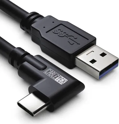 Produktbild von CABLETEX 5 Meter für Meta Quest 3, Oculus Quest 2 Link Kabel USB C auf USB A | USB 3.2 für Virtual Reality VR Brillen, MacBook Pro und Smartphones - Schwarz