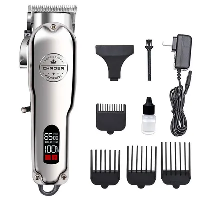 Produktbild von Haarschneider Haarschneidemaschine Profi Herren, Rechargable, Akku, leise, Haarschneidemaschine mit 2500mAh,LCD, 6500 RPM, leise & stark