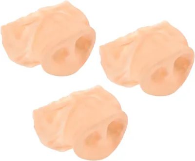 Productafbeelding van Varkensneus Maskers - Grappige Neuzen - Feest Accessoires - Realistisch Latex - 3 Stuks - Beige