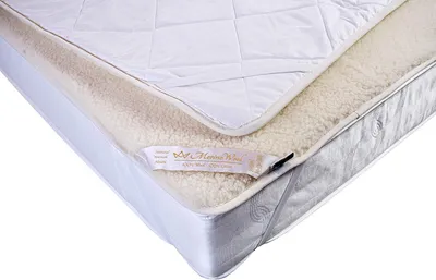 Matratzentopper 180x200 cm, 100% Merino-Lammwolle, umkehrbar
