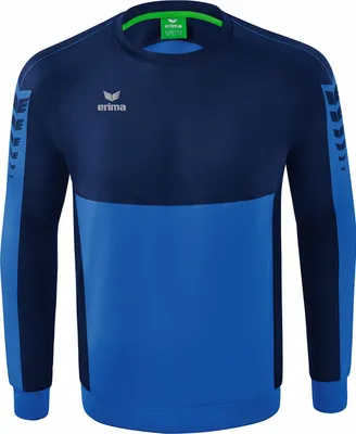 Produktbild von Erima Six Wings Sweatshirt New Royal/New Navy
