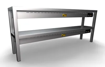 Produktbild von CHEFGASTRO Aufsatzbord Keramisch beheizt 2 Stufig 1600 8 Heaters Of 250W BxTxH 1600x300x650mm