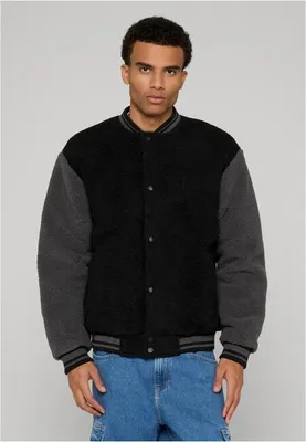 Obrázok produktu pre Pánska bunda Urban Classics Teddy College Jacket black - S