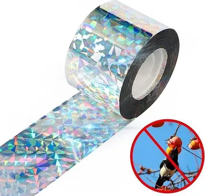 Obrázok produktu pre Ochranná páska proti vtákom, 50 m x 4,8 cm, reflexná, obojstranná
