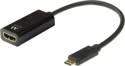 Image de Adaptateur Ewent EW9823 USB-C vers HDMI 4K Noir