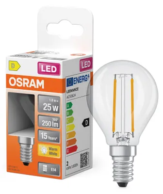 Obrázok produktu pre OSRAM 4099854467585 LED žiarovky, klasický tvar miniball 1,8 W 250 lm