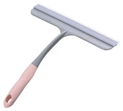 Image de Raclette anti-dérapante polyvalente pour vitres et rétroviseurs – Accessoire de nettoyage domestique – Rose (22,3 cm)