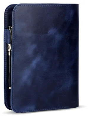 Produktbild von TheAntiq A5 Notebook Cover Leather, Blue