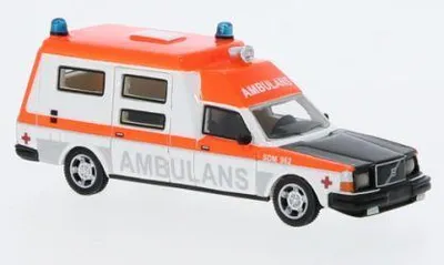 Produktbild von BoS 1:87 Volvo 265 Ambulance Schweden 1985 87718