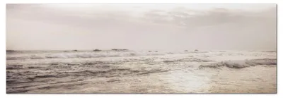 Image de LUMASOUL Tableau sur toile, motif nature, tableaux muraux cadre bois, 90x60cm plage 2