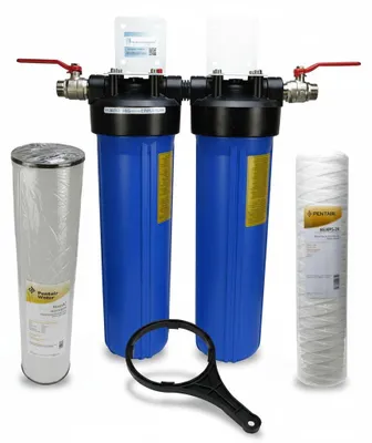 Produktbild von Hauswasserfilter Brunnenfilter 20' Big Blue Pentek Doppel - Sediment - Eisen