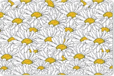 Produktbild von MuchoWow® Schreibtischunterlage Blumen - Weiß - Frühling 60x40 cm - XXL Mauspad - Großes Mauspad