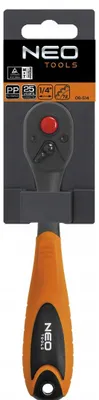 Zdjęcie produktu dla NEO TOOLS Grzechotka odgięta 1/4", 150 mm
