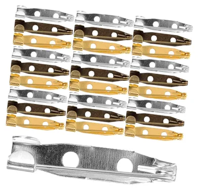 Produktbild von 150 Metall-Broschenschlossstifte – Leichte Sicherheitsnadeln mit Druckbeständigkeit für Handgemachte Accessoires und Namensschilder