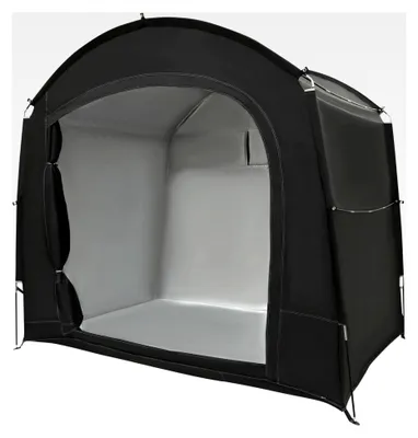 Produktbild von Fahrradlagerzelt für 3 Fahrräder, 220 x 150 x 185 cm, wasserdicht, tragbares Zelt für Fahrräder und Gartengeräte