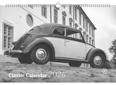 Zdjęcie produktu dla Kalendarz VW Classic na rok 2026, format 49,5 x 33 cm
