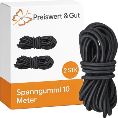 Produktbild von 2x Spanngummi oder Spannseil L10m Planenbefestigung für Anhänger – Anhängernetz und Abdeckung Befestigung Expanderseil