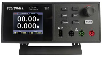Immagine prodotto di VOLTCRAFT DSP-3005 Alimentatore da laboratorio, regolabile 0 - 30 V 0 - 5 A 150 W USB 2.0 plug A Funzione slave Numero di uscite