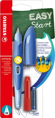 Produktbild von STABILO EASYbirdy Pastel L mit Feder M blau/hellblau 4006381568944
