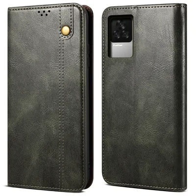 Obrázek produktu pro Pouzdro pro Xiaomi Redmi K50 Pro, kožené flip pouzdro peněženka s funkcí stojánku zelené