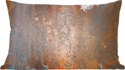 Produktbild von MuchoWow® Zierkissen Sofakissen Wohnzimmer Dekokissen 60x40 cm Rostdruck - Vintage - Industriell - Kopfkissen - Polster mit Foto
