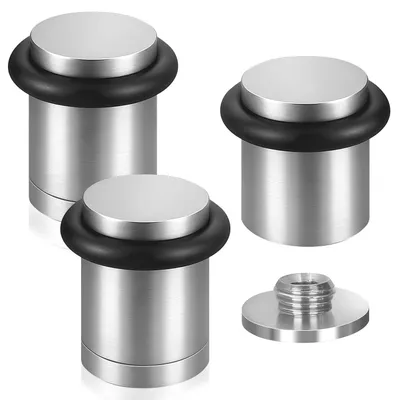 Türstopper 3er-Set, 38 mm, Metall, Bodenmontage