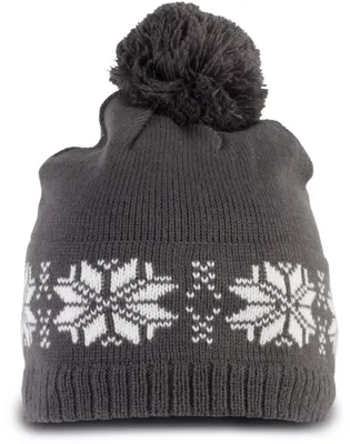 Produktbild von K-up Weihnachtsstrickmütze mit Sternmuster