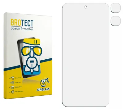 Produktbild von BROTECT Schutzglas für Infinix Smart 10 (Display+Kamera) Schutzfolie Panzer Folie Glas Display Schutz klar