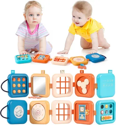 Produktbild von Beschäftigungsbrett für Kinder im Alter von 1 bis 1 Jahr – Baby-Flugzeug – Reise-Spielzeug – 1 Montessori-Spielzeug für Babys – Motorikspielzeug ab 1 Jahr – für Kleinkinder